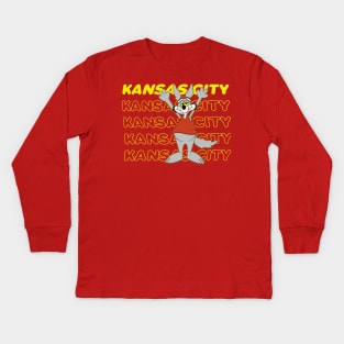 Kansas City Wolf Vibes Kids Long Sleeve T-Shirt